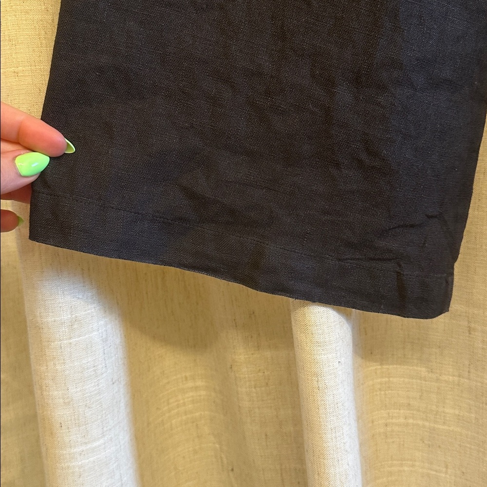 Reformation olina black linen pants size M - Picture 6 of 12